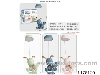 Rabbit Rechargeable Table Lamp with Pen Roller