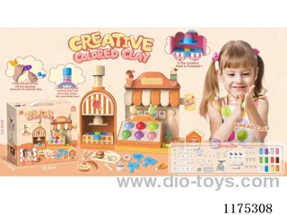 Colorful clay candy store