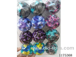 12PCS 6.3cm Solid PU Balls with Lights