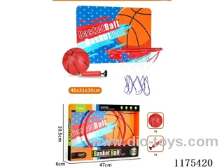 46*31*30cm Suspended iron frame wooden basketball board 【English Packing