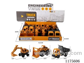 sliding Engineering Hooker Bulldozer Dumper 12 PCS