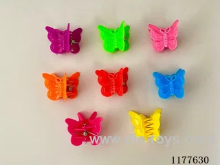 Solid color butterfly hairpin 1000 / medium pack