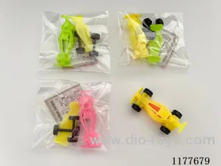 Assembled racing car