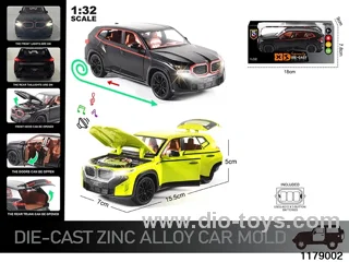 1:32 alloy pull back car with Lights and sound effects
