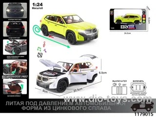 1:24 alloy pull back car with Lights and sound effects