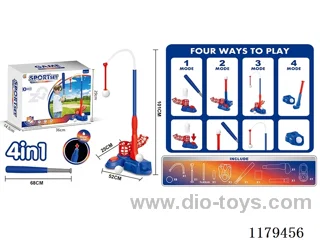 Baseball + Golf 4-in-1 Set