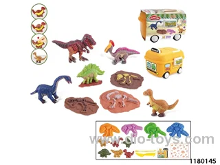 Colorful clay toys