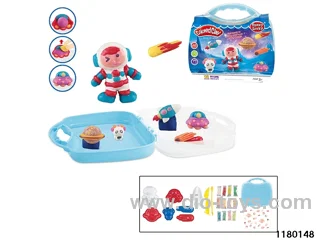 Colorful clay toys