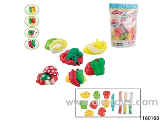 Colorful clay toys