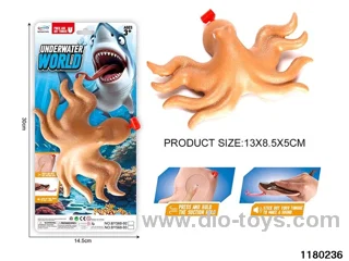 Vinyl Octopus Model（Pressing the tongue）