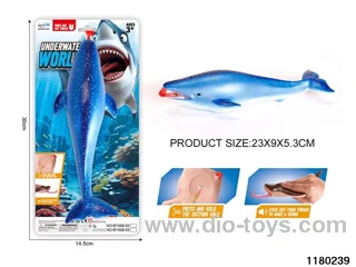 Vinyl Blue Whale Model（Pressing the tongue）