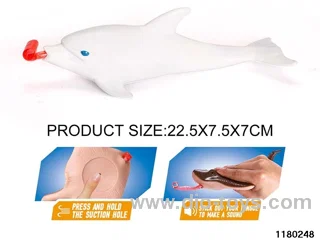 Vinyl dolphin model（Pressing the tongue）