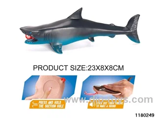 Vinyl shark model（Pressing the tongue）