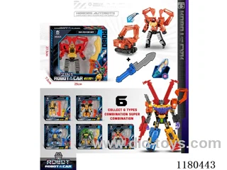Transformers Engineering Robot with Lightsaber (6 Mixed Combination)