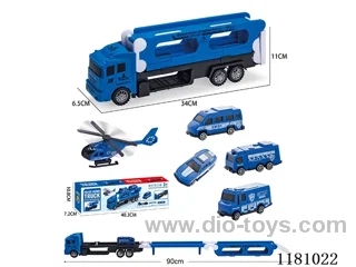 Folding Sliding Catapult Cargo Car (with 5 sliding carts)