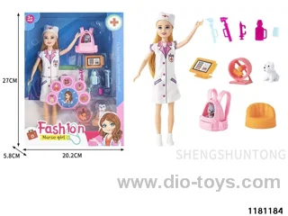 9 inch Barbie + Pet Medical Kit