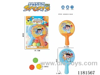 20CM large table tennis racket (3 balls)