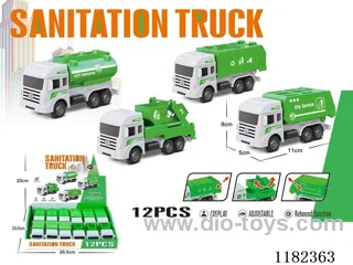 pull back Small Sanitation Vehicle, 12pcs/box