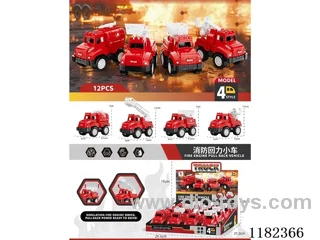 pull back fire truck(12PCS)