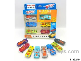 7.5cm Alloy Sliding Car 6pcs