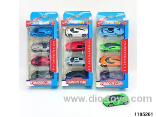 7.5cm Alloy Sliding Car 4pcs