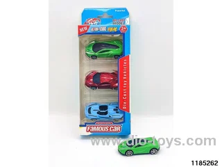 7.5cm Alloy Sliding Car 3pcs