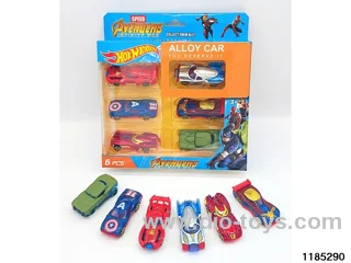 7.5cm Alloy Sliding Car 6pcs