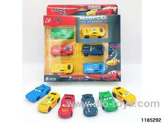 6.5cm Alloy Sliding Car 6pcs