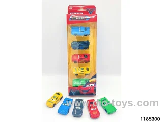 6.5cm Alloy Sliding Car 5pcs
