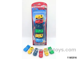 6.5cm Alloy Sliding Car 6pcs