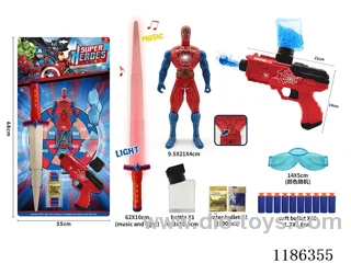 soft bullet gun set with music