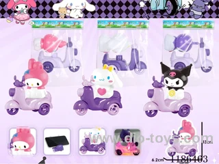 free wheel car with light