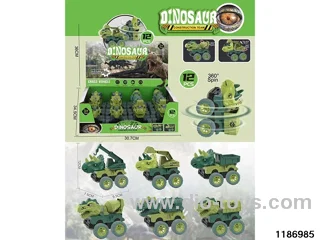 Dinosaur Pull back Construction Vehicle