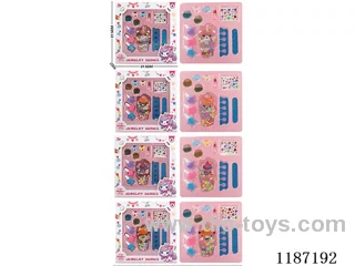 Ice cream macaron beads + makeup