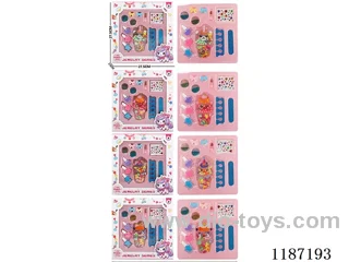 Ice cream Solid color two-tone beading + makeup