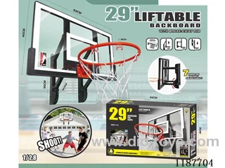 64 Long Enhanced Arm Lift Basketball Board White