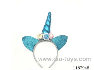 Blue Unicorn Headdress