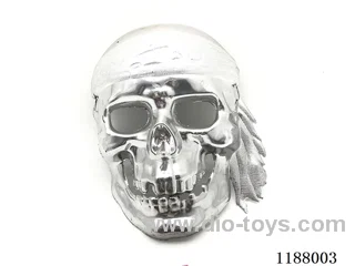Silver Pirate Skull Mask