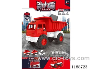 Medium free wheel fire truck
