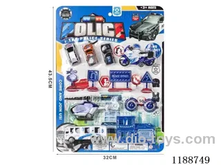 pull back Police Vehicle Set