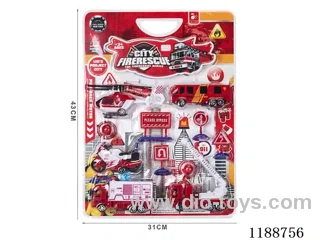 pull back Fire Fighting Set