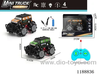 rc stunt car with light included battery