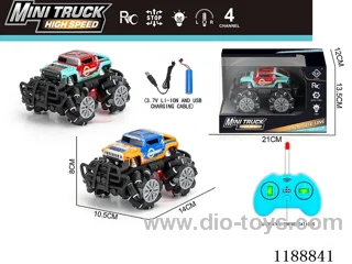 rc stunt car with light included battery