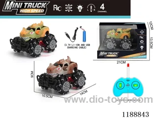 rc stunt car with light included battery