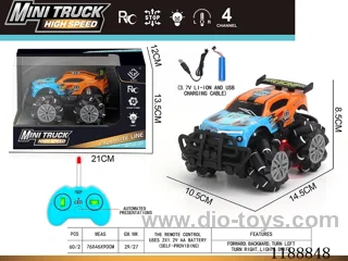 rc stunt PVC car with light included battery