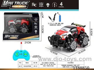 rc stunt PVC car with light included battery