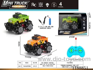 rc stunt car with light included battery