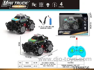 rc stunt car with light included battery