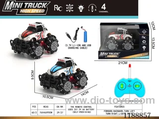 rc stunt car with light included battery