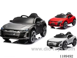 Electric Stroller-Officially licensed Audi 7 red/white/cherry blossom pink/fresh green/gray